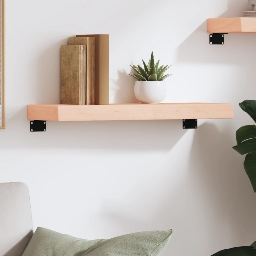 Vegghylle 60x20x6 cm ubehandlet heltre eik vidaXL
