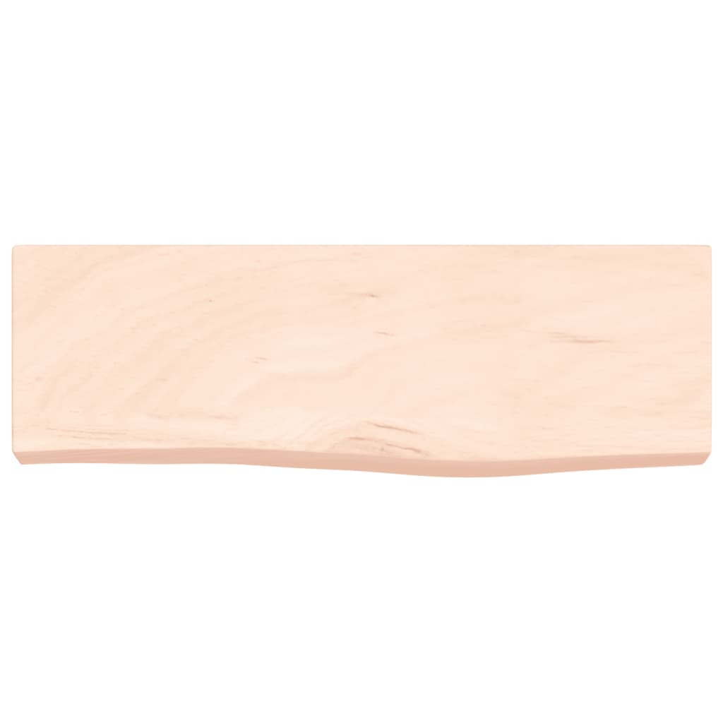 Vegghylle 60x20x6 cm ubehandlet heltre eik