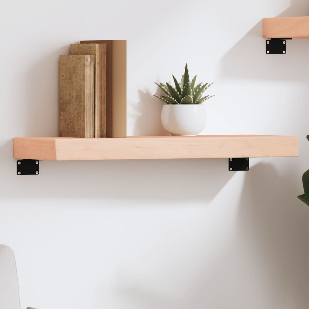 Vegghylle 60x20x6 cm ubehandlet heltre eik vidaXL