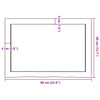Vegghylle 60x40x(2-6) cm ubehandlet heltre eik