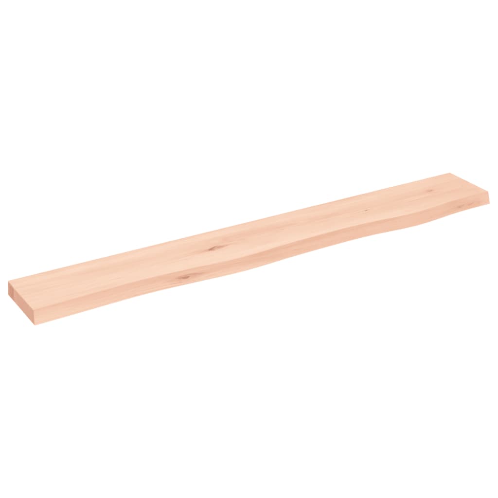 Vegghylle 80x10x2 cm ubehandlet heltre eik