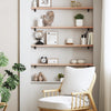Vegghylle 80x10x2 cm ubehandlet heltre eik