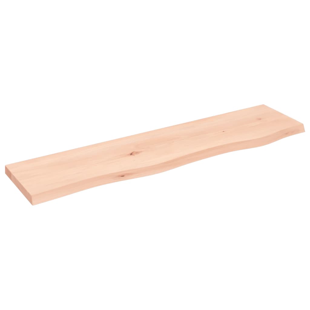 Vegghylle 80x20x2 cm ubehandlet heltre eik vidaXL