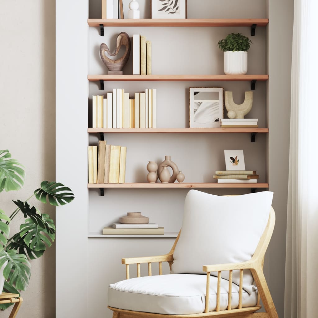 Vegghylle 100x20x2 cm ubehandlet heltre eik