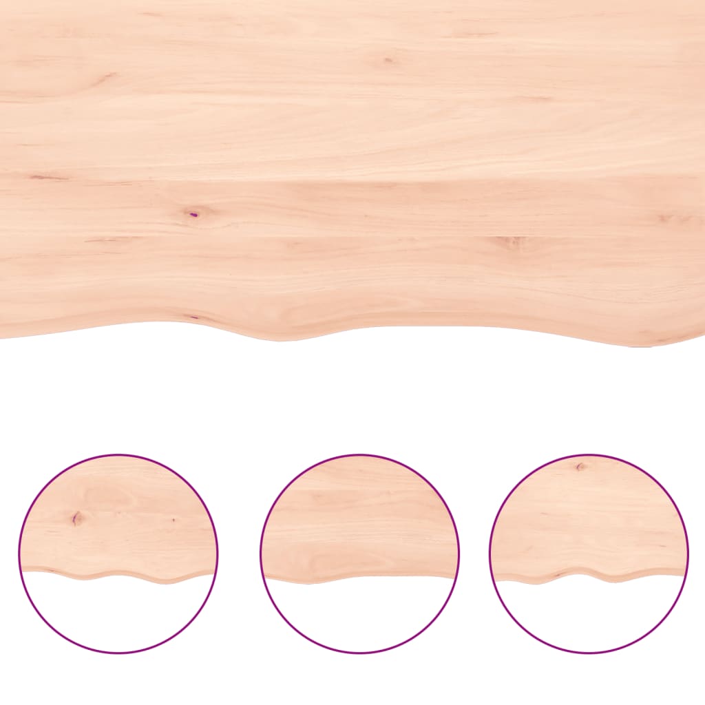 Vegghylle 100x20x2 cm ubehandlet heltre eik