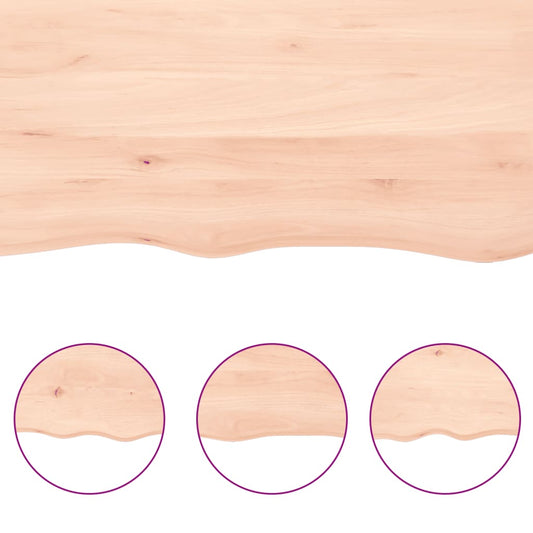 Vegghylle 100x20x2 cm ubehandlet heltre eik
