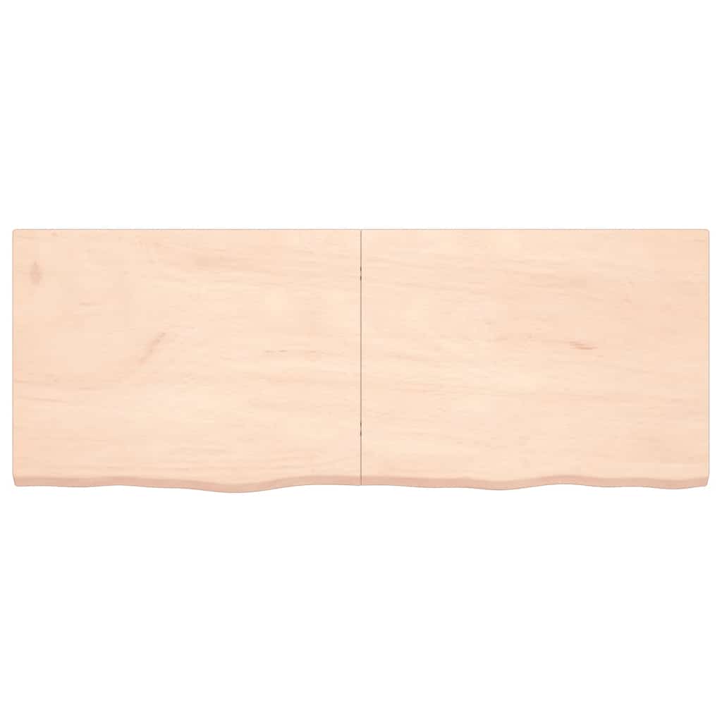 Vegghylle 160x60x(2-4) cm ubehandlet heltre eik