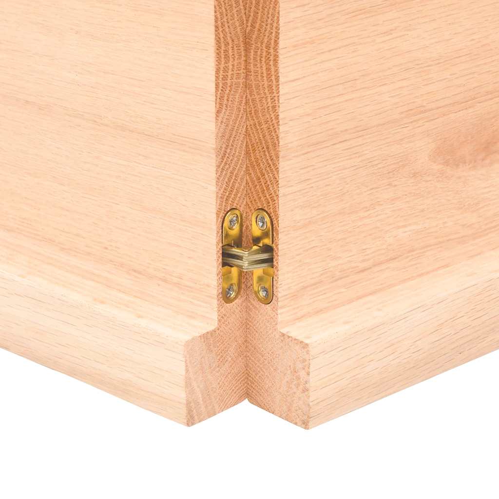 Vegghylle 160x60x(2-4) cm ubehandlet heltre eik