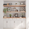 Vegghylle 180x50x(2-6) cm ubehandlet heltre eik