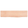 Vegghylle lysebrun 40x10x2 cm behandlet heltre eik