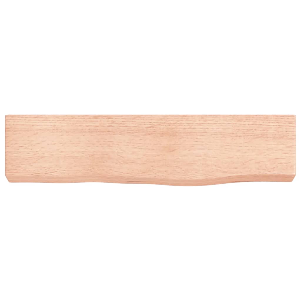 Vegghylle lysebrun 40x10x4 cm behandlet heltre eik