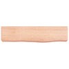 Vegghylle lysebrun 40x10x6 cm behandlet heltre eik