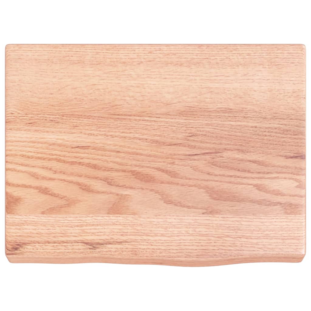 Vegghylle lysebrun 40x30x(2-4) cm behandlet heltre eik