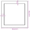 Vegghylle lysebrun 40x40x(2-6) cm behandlet heltre eik