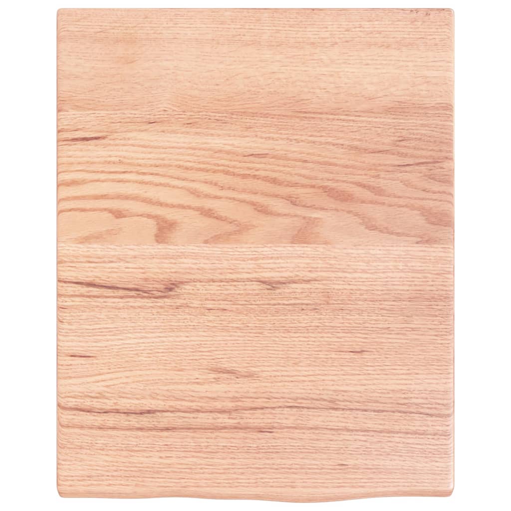 Vegghylle lysebrun 40x50x2 cm behandlet heltre eik