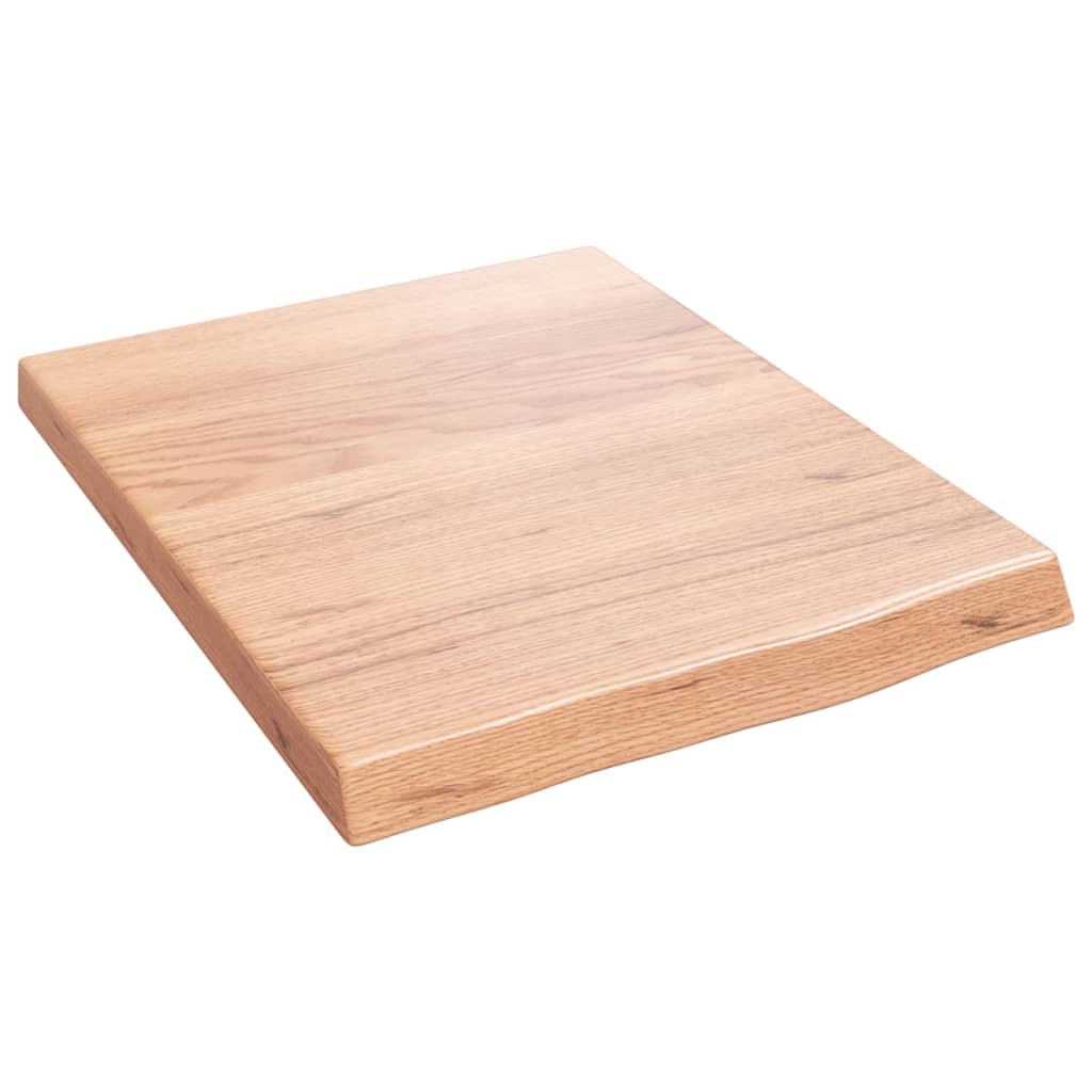 Vegghylle lysebrun 40x50x(2-4) cm behandlet heltre eik