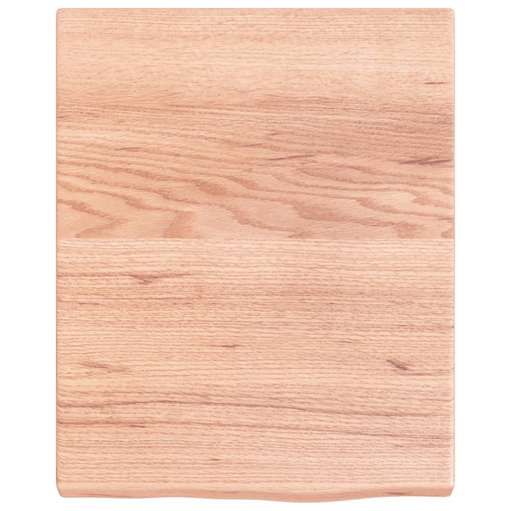 Vegghylle lysebrun 40x50x(2-4) cm behandlet heltre eik