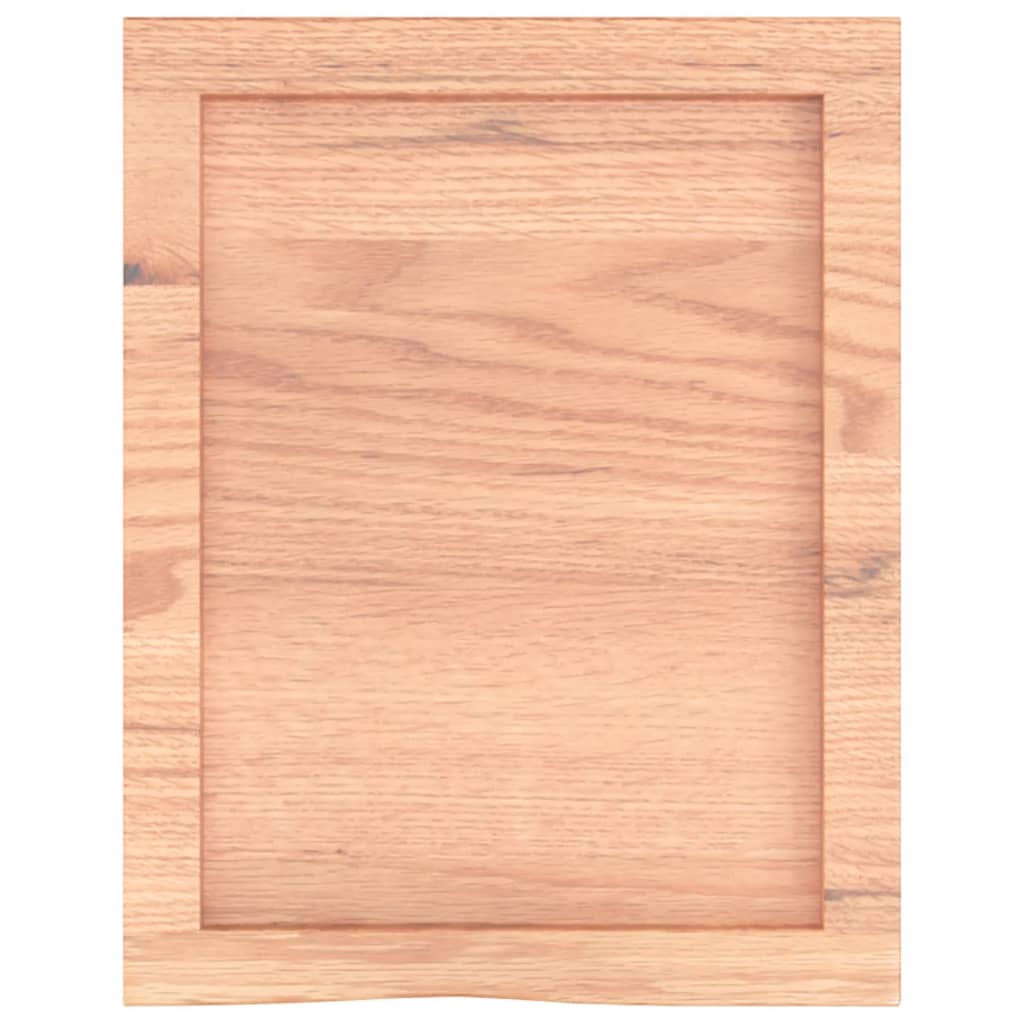 Vegghylle lysebrun 40x50x(2-4) cm behandlet heltre eik