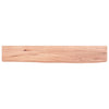 Vegghylle lysebrun 60x10x4 cm behandlet heltre eik