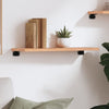 Vegghylle lysebrun 60x20x2 cm behandlet heltre eik