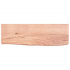 Vegghylle lysebrun 60x20x6 cm behandlet heltre eik