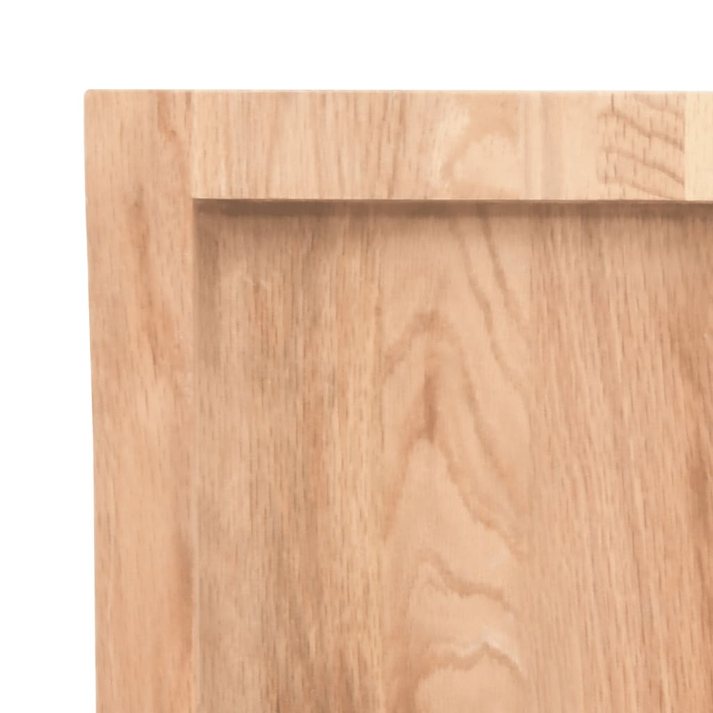 Vegghylle lysebrun 60x30x(2-6) cm behandlet heltre eik