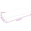 Vegghylle lysebrun 60x30x(2-6) cm behandlet heltre eik