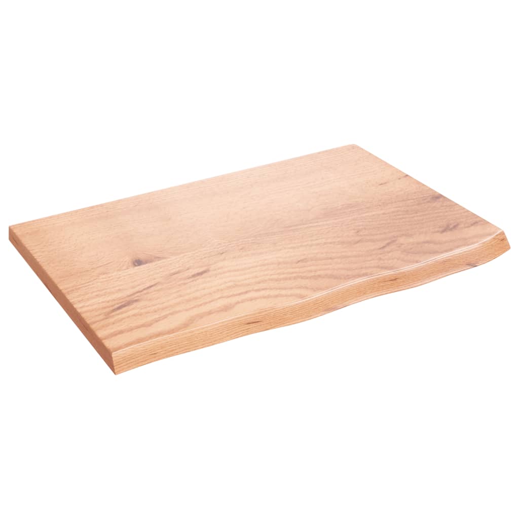 Vegghylle lysebrun 60x40x2 cm behandlet heltre eik