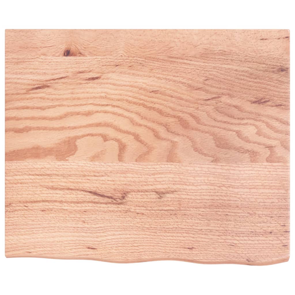 Vegghylle lysebrun 60x50x2 cm behandlet heltre eik