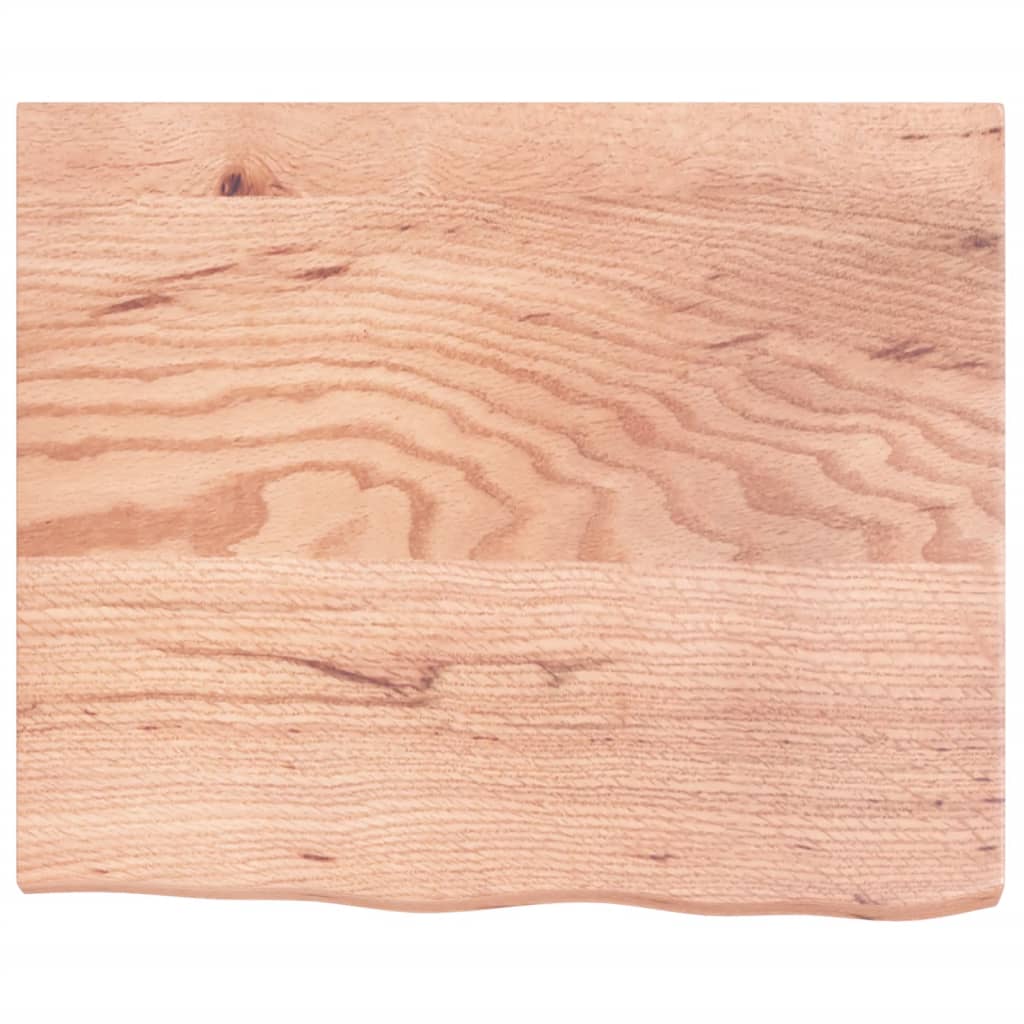 Vegghylle lysebrun 60x50x(2-4) cm behandlet heltre eik