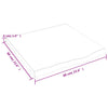 Vegghylle lysebrun 60x60x(2-4) cm behandlet heltre eik