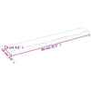 Vegghylle lysebrun 80x10x2 cm behandlet heltre eik