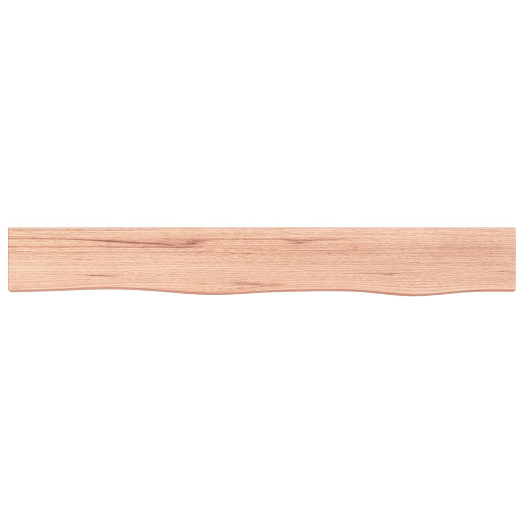 Vegghylle lysebrun 80x10x4 cm behandlet heltre eik