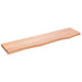 Vegghylle lysebrun 80x20x2 cm behandlet heltre eik
