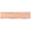 Vegghylle lysebrun 80x20x6 cm behandlet heltre eik