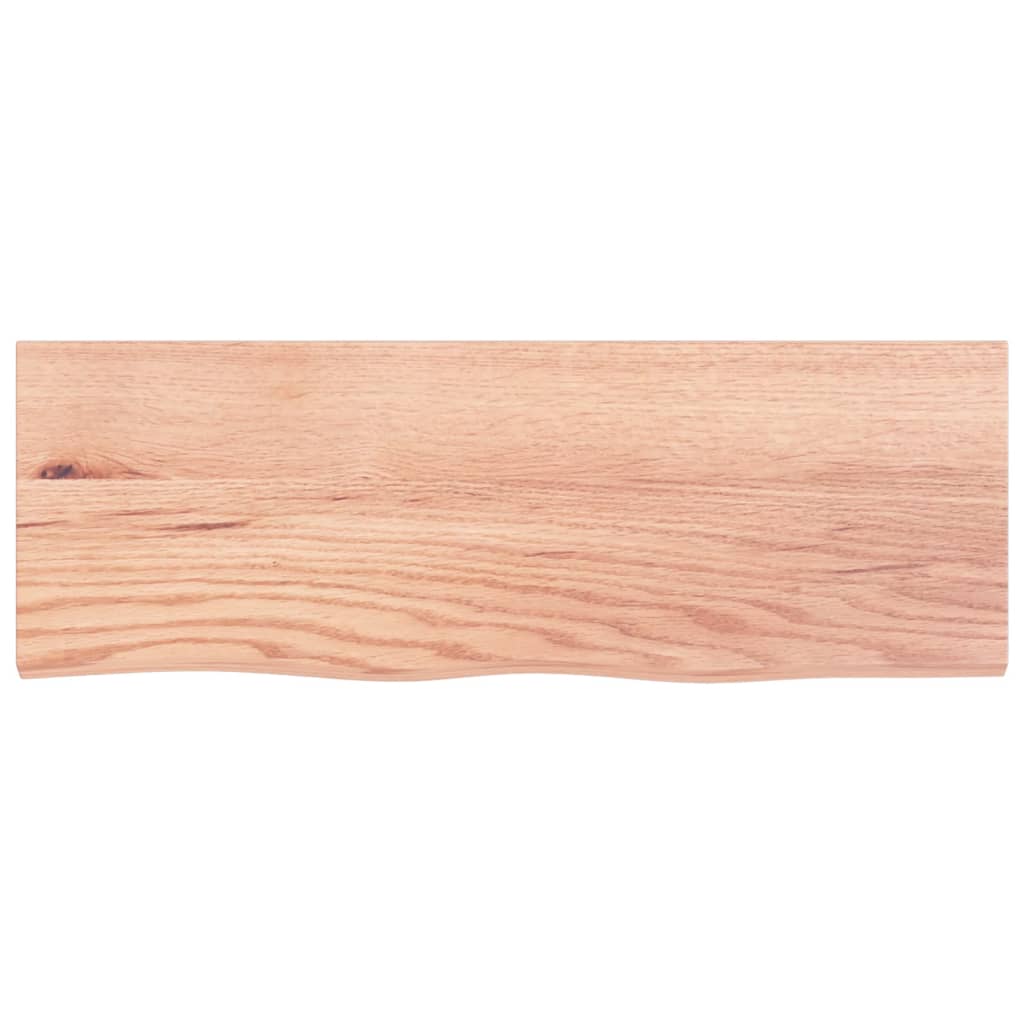 Vegghylle lysebrun 80x30x(2-4) cm behandlet heltre eik