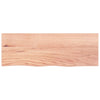 Vegghylle lysebrun 80x30x(2-4) cm behandlet heltre eik