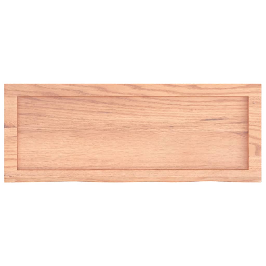 Vegghylle lysebrun 80x30x(2-4) cm behandlet heltre eik