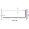 Vegghylle lysebrun 80x30x(2-4) cm behandlet heltre eik