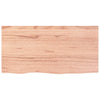 Vegghylle lysebrun 80x40x(2-4) cm behandlet heltre eik