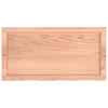 Vegghylle lysebrun 80x40x(2-6) cm behandlet heltre eik