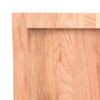 Vegghylle lysebrun 80x40x(2-6) cm behandlet heltre eik