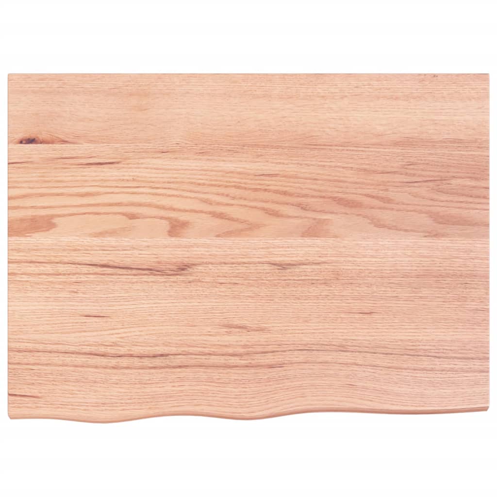 Vegghylle lysebrun 80x60x2 cm behandlet heltre eik