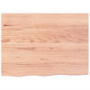 Vegghylle lysebrun 80x60x2 cm behandlet heltre eik