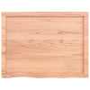 Vegghylle lysebrun 80x60x(2-6) cm behandlet heltre eik