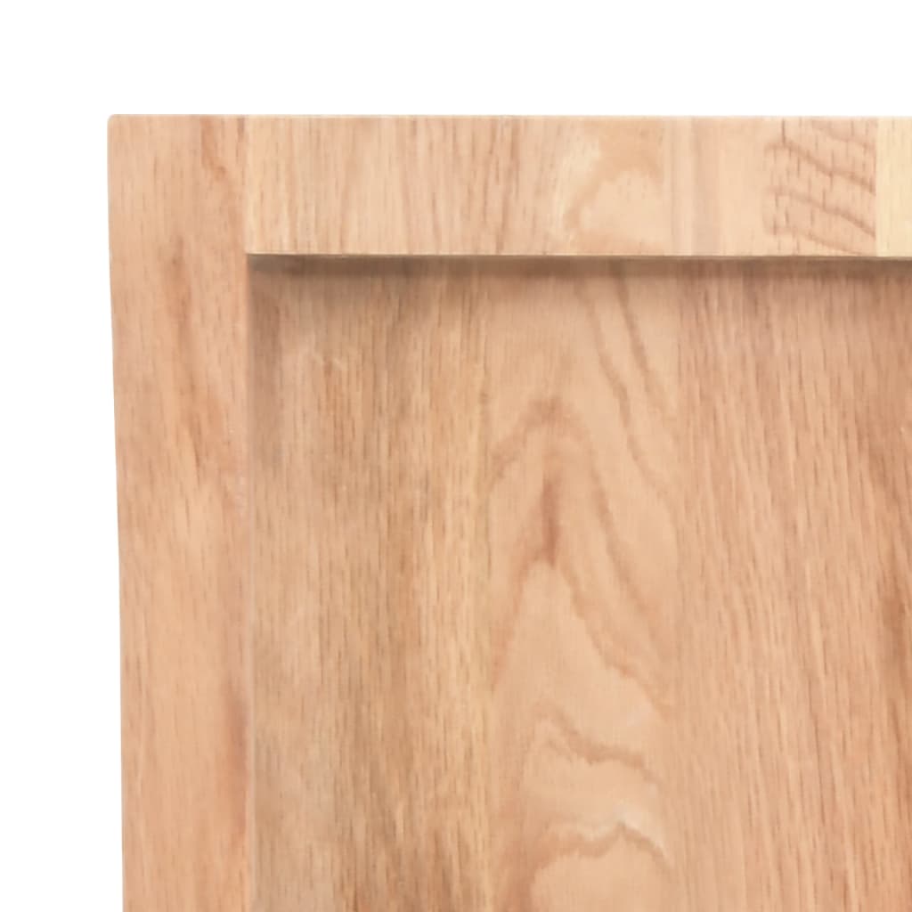 Vegghylle lysebrun 80x60x(2-6) cm behandlet heltre eik