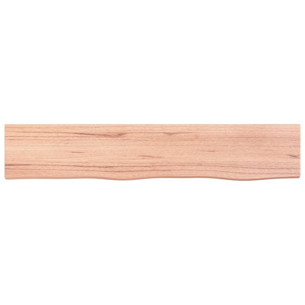 Vegghylle lysebrun 100x20x4 cm behandlet heltre eik