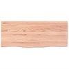 Vegghylle lysebrun 100x40x2 cm behandlet heltre eik