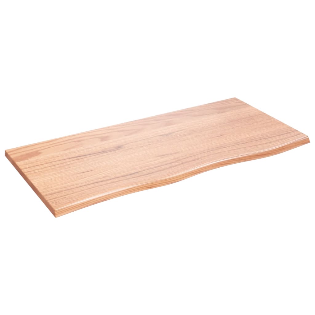 Vegghylle lysebrun 100x50x2 cm behandlet heltre eik