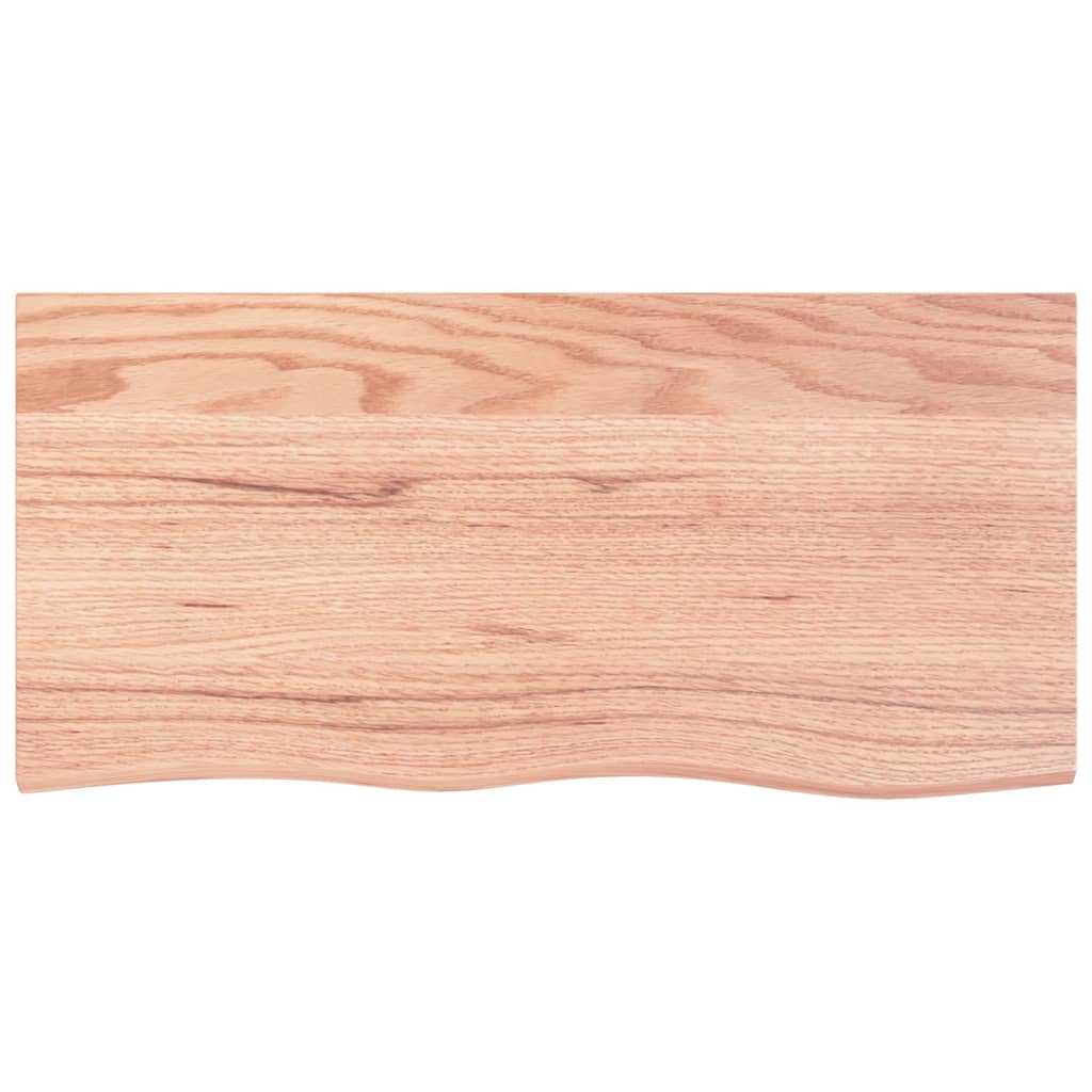 Vegghylle lysebrun 100x50x2 cm behandlet heltre eik